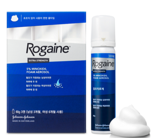 바르는 탈모약 존슨앤드존슨(J&J)의 ‘로게인폼’.