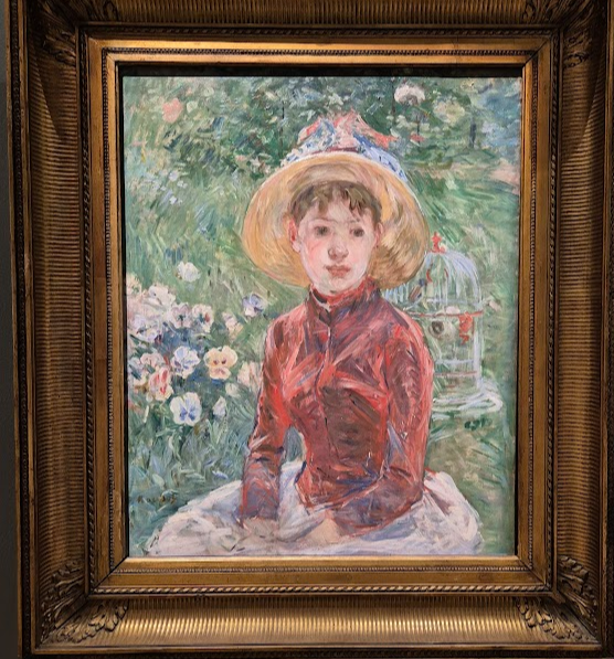 베르트 모리조 [녹색 옷을 입은 소녀(마드모아젤 이자벨 랑베르)], 1885 ©Ordrupgaard