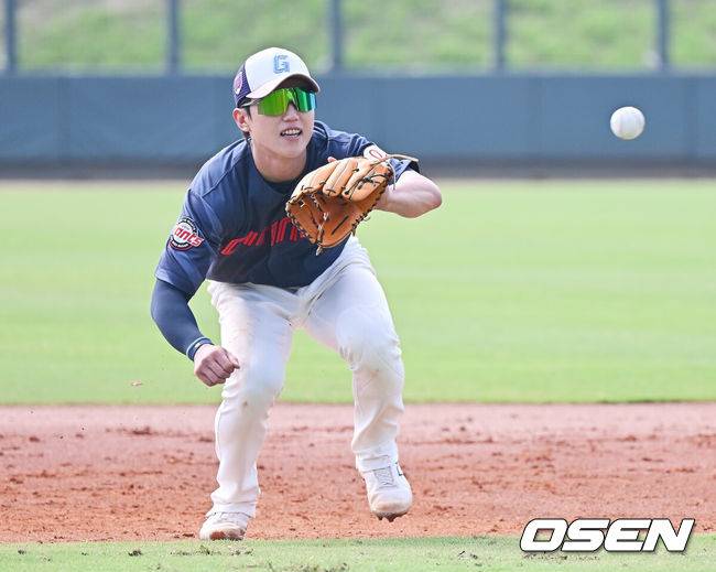 [OSEN=타이난(대만), 이석우 기자] 롯데 자이언츠 전민재/ foto0307@osen.co.kr