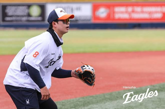 ▲ 더 강력해진 동료들과 함께 다이너마이트 타선의 부활을 꿈꾸는 노시환 ⓒ한화이글스