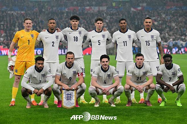 잉글랜드 축구 국가대표팀. /AFPBBNews=뉴스1