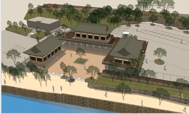 2027년까지 건립되는 통도사 문화공간 중 편의시설 조감도. 양산시 제공