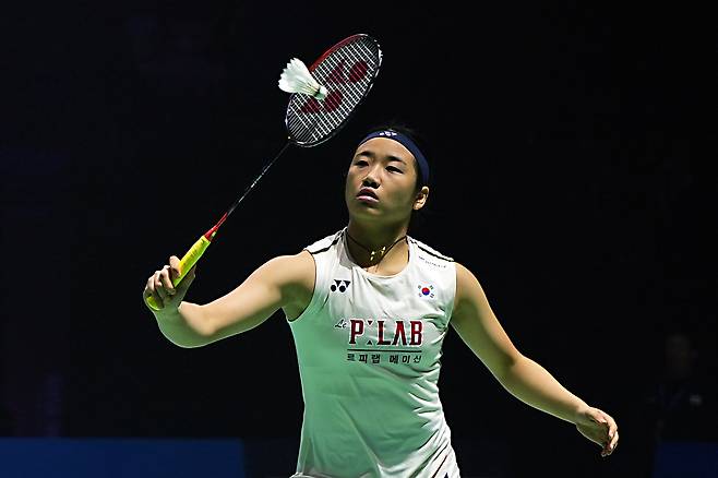 지난달 BWF(세계배드민턴연맹) 월드 투어 인도 오픈에 출전한 안세영. /AP 연합뉴스