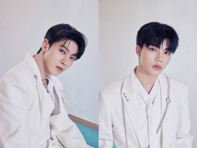 제로베이스원 멤버 석매튜(왼쪽), 박건욱/웨이크원 제공