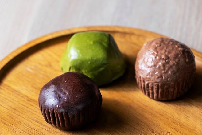 두바이·말차·이탈리아 맛 왕 쫀득 쿠키(아래부터 시계 방향)./양수열 영상미디어 기자