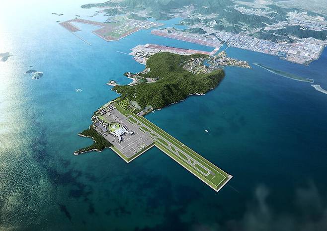 가덕도신공항 조감도. 가덕도신공항건설공단 제공