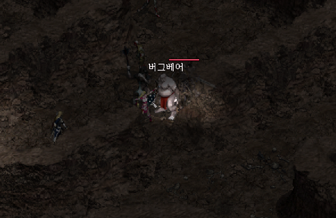 ▲ 사막 던전 2층으로 진입하면 버그베어가 맞이해준다