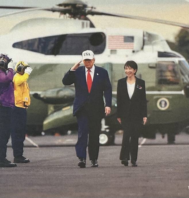 도널드 트럼프 미국 대통령이 지난 5일(현지시간) 일본 총선을 앞두고 다카이치 사나에 일본 총리를 공개 지지하며 올린 사진. 트루스소셜