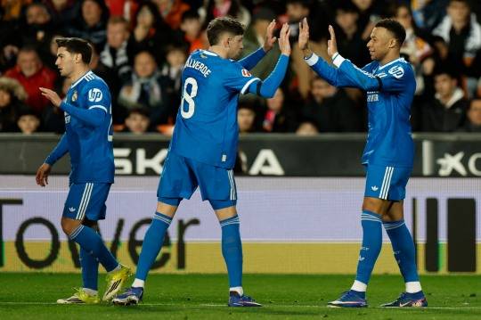 골 넣고 기뻐하는 음바페(오른쪽). 사진[EPA=연합뉴스]