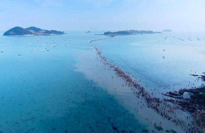 진도 ‘모세의 기적’