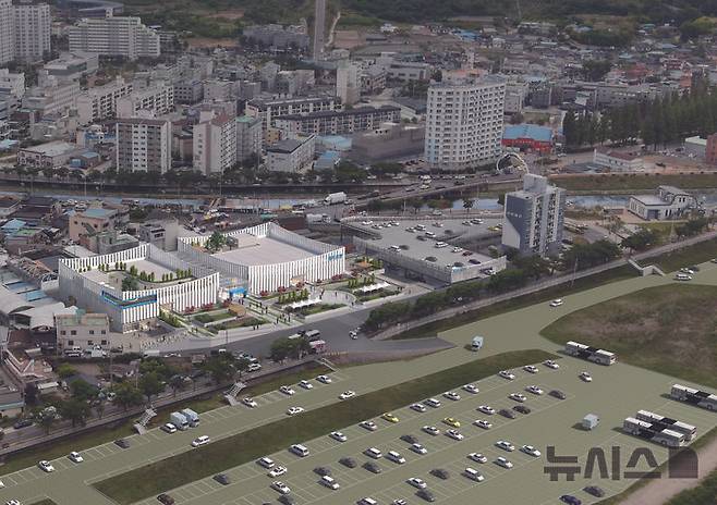 [안동=뉴시스] 영덕전통시장 조감도. (사진=영덕군 제공)