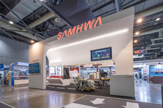 지난해 10월 28일 일산 킨텍스에서 열린 ‘2025 국제도로교통박람회’에 참석한 삼화페인트의 홍보 부스 모습.  삼화페인트