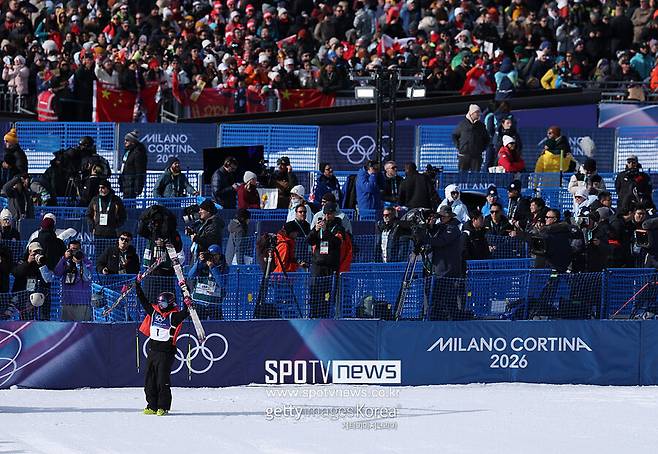 ▲ 스위스 프리스타일 스키 선수 마틸트 그레모. 그레모는 슬로프스타일에서 2회 연속 금메달을 차지했다. 구아이링은 2회 연속 은메달.