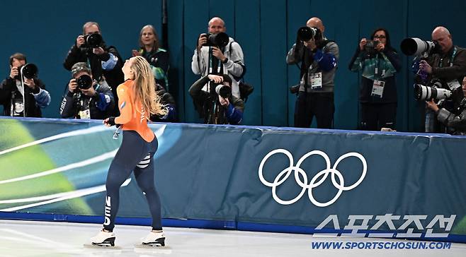 9일 이탈리아 밀라노 스피드스케이팅 스타디움에서 밀라노동계올림픽 스피드스케이팅 여자 1000m 경기가 열렸다. 금메달 확정한 유타 레이르담. 밀라노(이탈리아)=송정헌 기자songs@sportschosun.com/2026.02.09/