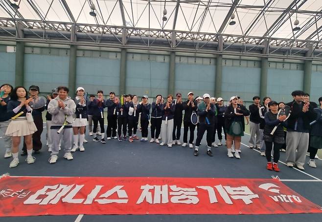 서귀포 재능기부에는 50여명의 제주대학교 학생들과 서귀포 동호인이 참석했다