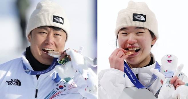 김상겸(왼쪽), 유승은./조선일보DB·뉴스1