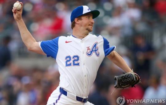 지난 시즌 애틀랜타에서 뛸 당시의 에릭 페디. 사진[게티이미지/AFP=연합뉴스]