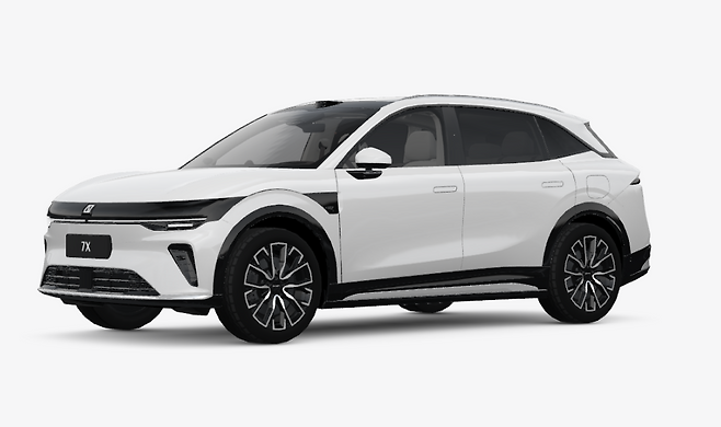 이르면 5월 국내 출시될 것으로 전망되는 지커 ‘7X’. [지커 홈페이지 갈무리]