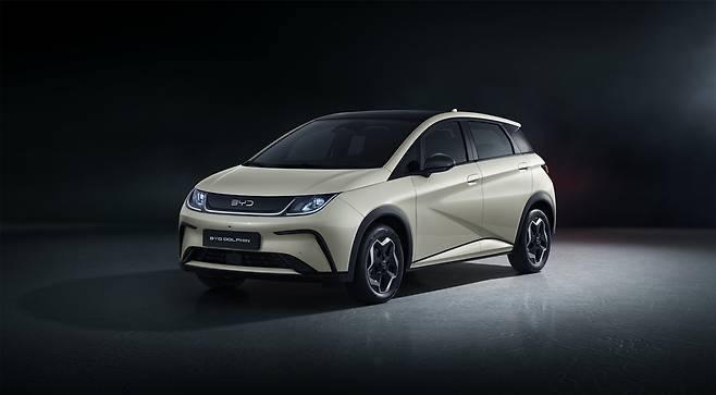 BYD 소형 전기 해치백 ‘돌핀’. [BYD 제공]