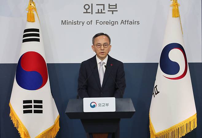 박일 외교부 대변인이 2월3일 서울 종로구 정부서울청사 별관에서 정례브리핑을 하고 있다. ⓒ연합뉴스