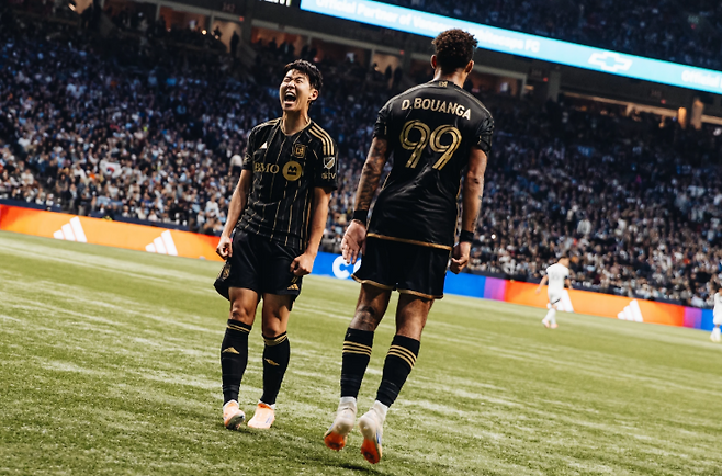 ▲ 손흥민과 부앙가 ⓒ LAFC