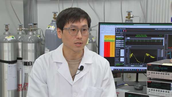 TJB와 인터뷰하는 권기창 표준연 첨단소재측정그룹 책임연구원