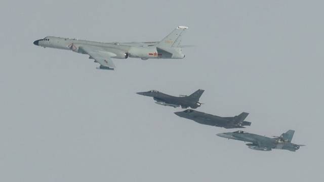 2024년 7월 미 알래스카 방공식별구역에 러시아 TU-95와 중국 H-6 군용기가 함께 들어왔다. 북미항공우주방위사령부 제공