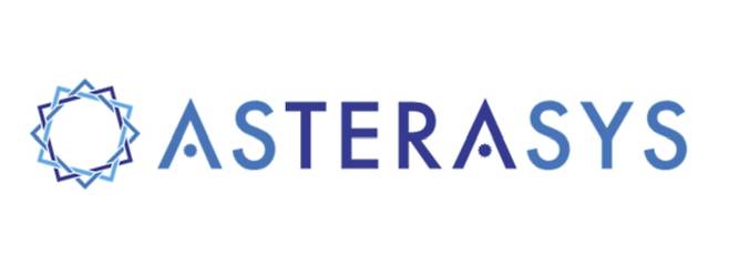 미용 의료기기 기업 아스테라시스의 사명과 심볼이 푸른색 계열로 나타난 11일, 회사가 북미와 중국 시장 진출을 검토 중이라는 소식이 전해졌다.