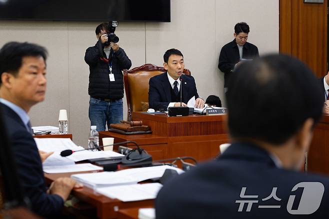 김용민 국회 법제사법위원회 법안심사제1소위원장. ⓒ 뉴스1 유승관 기자