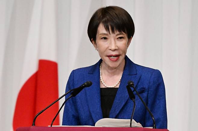 일본 다카이치 사나에 총리. 아사히 신문 제공