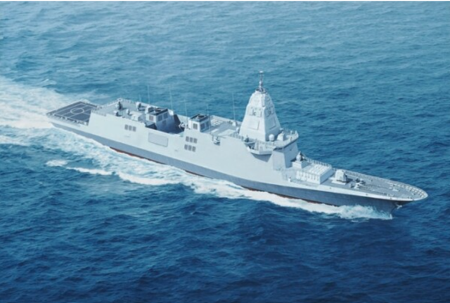 한국형 차기구축함(KDDX) 조감도. HD현대중공업 제공