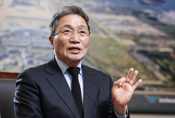 이학재 인천국제공항공. 사진은 지난해 12월 24일 인천 중구 인천국제공항공사에서 중앙일보와 인터뷰하는 모습. 김경록 기자