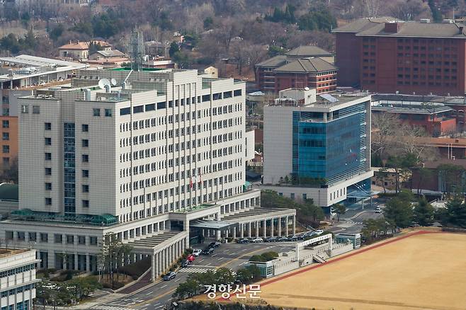 서울 용산구 국방부 청사. 한수빈 기자