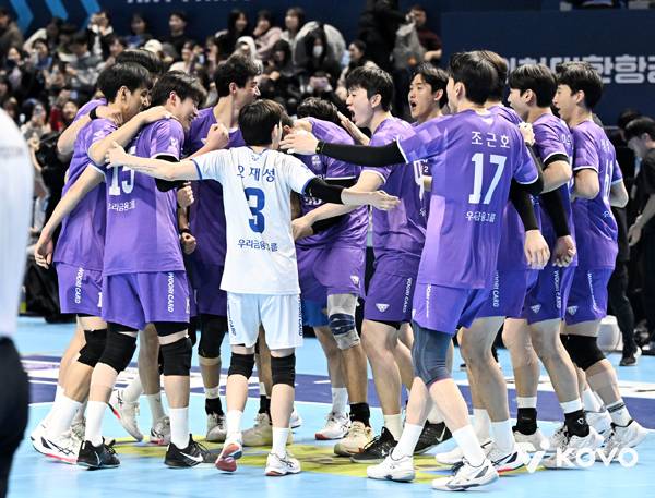 우리카드는 지난 10일 대한항공을 제압했다. 5라운드 3승 1패 기록중이다. 사진 제공= KOVO