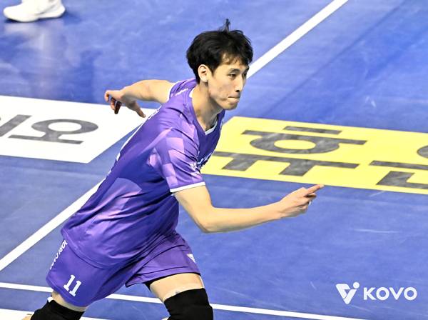 한성정은 이날 교체 투입돼 팀 승리에 기여했다. 사진 제공= KOVO