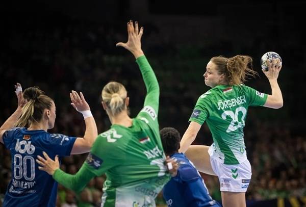 사진 2025/26 EHF 여자핸드볼 챔피언스리그 교리 아우디와 부두치노스트 경기 모습, 사진 출처=유럽핸드볼연맹