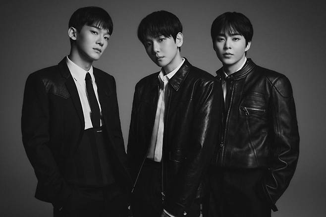 왼쪽부터 첸, 백현, 시우민. INB100 제공