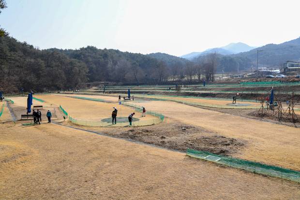 한반도섬파크골프장 전경. 사진 제공=양구군