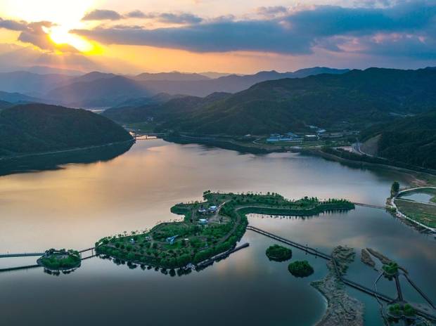 한반도섬 전경. 사진 제공=양구군