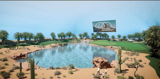 실내 골프장 메갈로돔의 내부 모습. 메갈로돔 골프 홈페이지 캡처