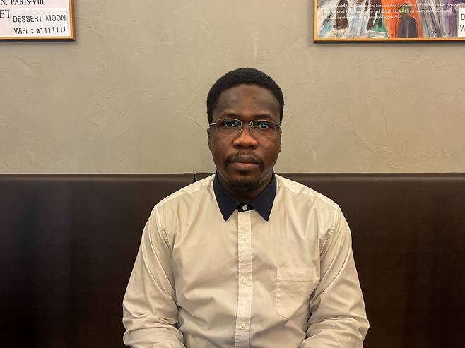 연합뉴스와 인터뷰하는 봉쿤구 씨 [촬영 임경빈 인턴기자]