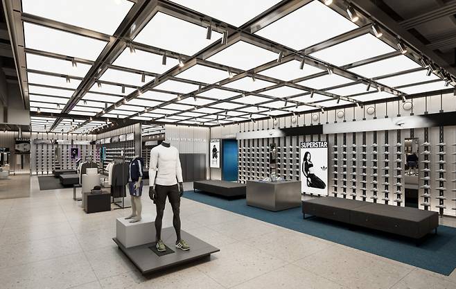 롯데백화점 아디다스 롯데월드몰 브랜드센터 전경(사진제공=롯데백화점)