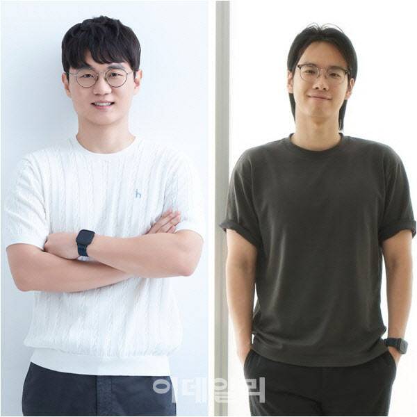 임정환(왼쪽) 모티프테크놀로지스 대표, 신재민 트릴리온랩스 대표(사진=각사 제공)