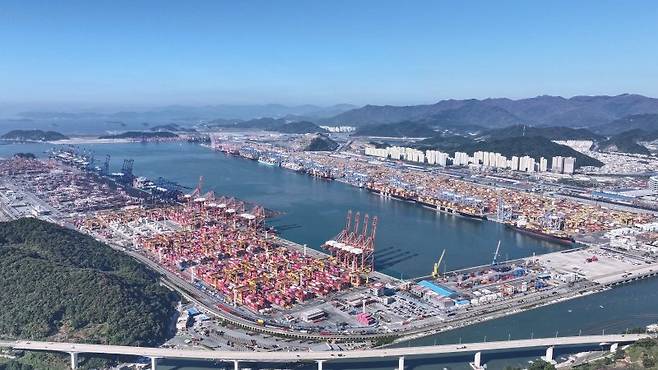 부산항 신항 모습 부산항만공사 제공