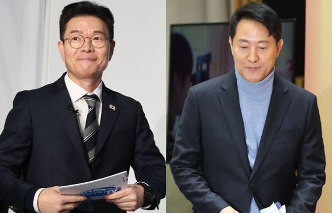 정원오 서울 성동구청장(더불어민주당)·오세훈 서울시장(국민의힘). 연합뉴스