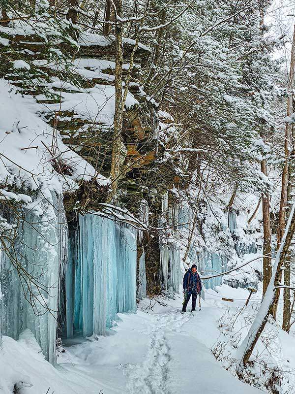 폭포수 트레일에선 단 4마일 동안 20개가 넘는 다양한 형태의 폭포들을 만나볼 수 있다.