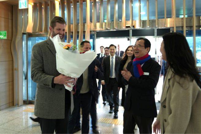 트럼프 미국 대통령의 차남인 에릭 트럼프 트럼프 그룹 총괄부사장이 하남시를 방문했다. ⓒ하남시 제공