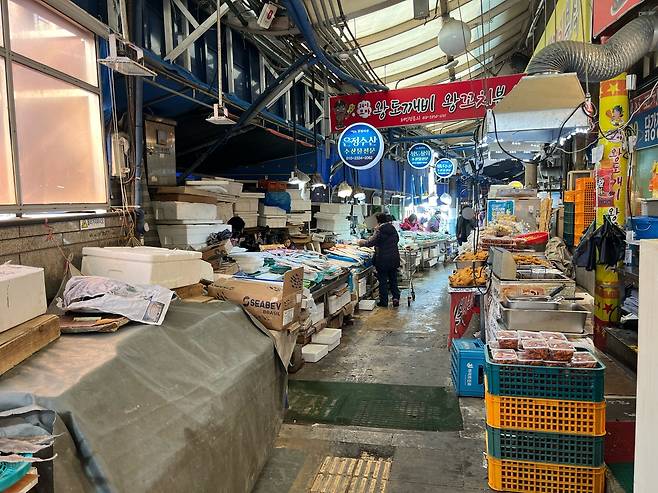 한산한 칠성시장 [촬영 황수빈]