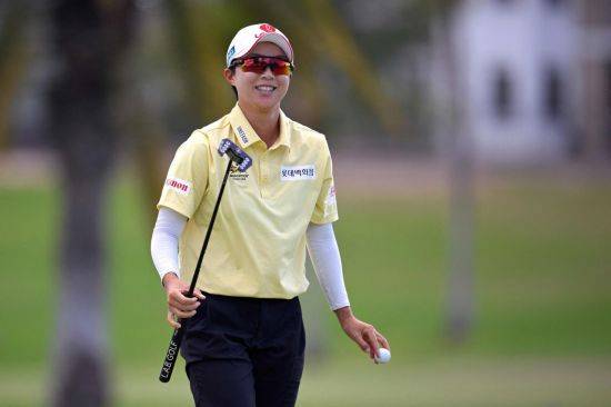 김효주는 대회 라운드 일치하는 공을 사용한다. AFP연합뉴스