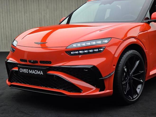 제네시스 'GV60 마그마' 전면. ⓒ데일리안 정진주 기자